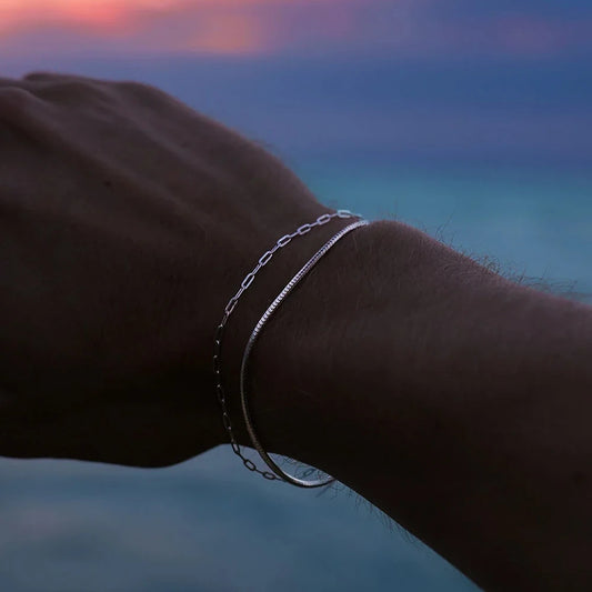CLIP CHAIN BRACELET IN SILVER